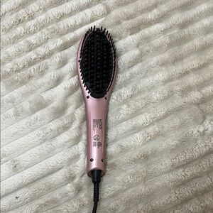 Kiss Metallic Pink Ceramic Hair Straightening Brush